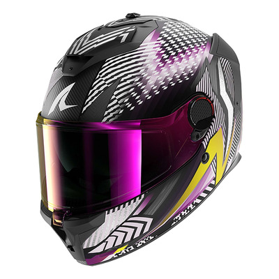 Casque intégral Shark Spartan GT Pro Carbon Sthyr carbone/violet/chrome
