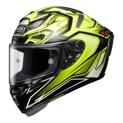 Casque intégral Shoei X-Spirit III Aérodyne TC-3 jaune fluo/noir