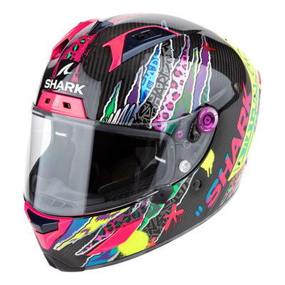 Casque intégral Skark Aeron Fawn carbon/violet/yellow