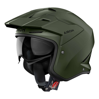 Casque jet Airoh Kombakt Color military green mat