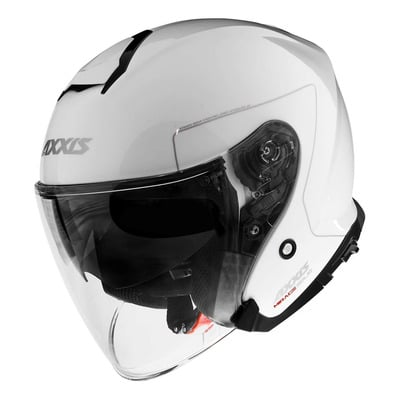 Casque jet Axxis Mirage SV Solid blanc