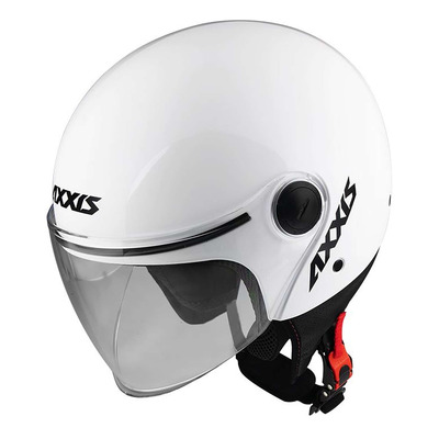 Casque jet Axxis Square Solid blanc