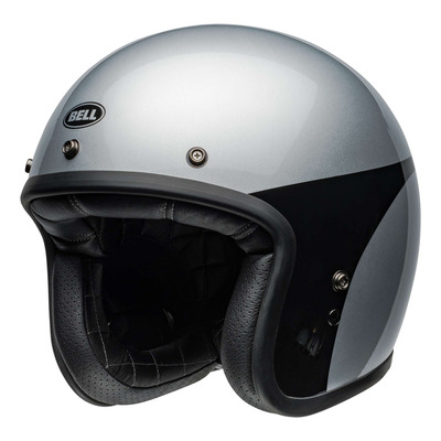 Casque jet Bell Custom 500 Chassis gloss silver/black