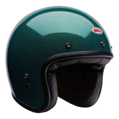 Casque jet Bell Custom 500 Flake émeraude