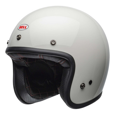Casque jet Bell Custom 500 gloss vintage white