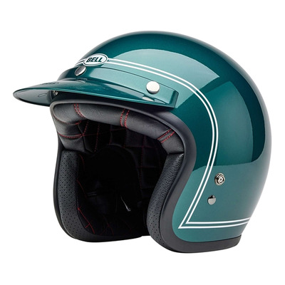 Casque jet Bell Custom 500 Steve McQueen Riverside metallic green