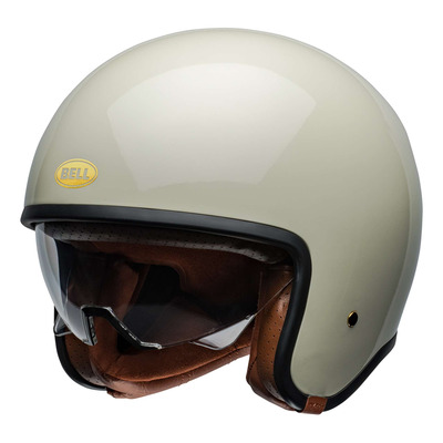 Casque jet Bell TX 501 Solid vintage white