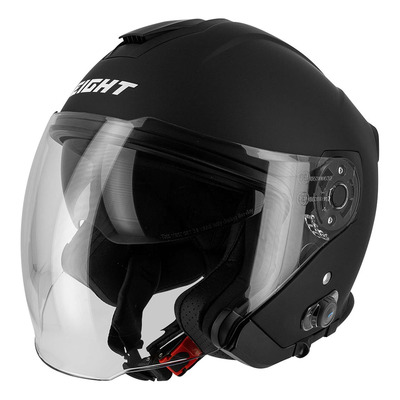 Casque jet Eight S770 Kyle BT noir mat