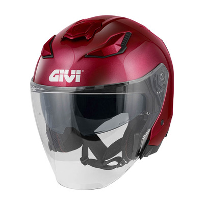 Casque jet Givi X31 Solid Color bordeaux