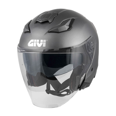 Casque jet Givi X31 Solid Color Titanium mat