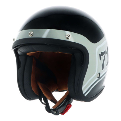 Casque jet Helstons Seventy One noir/gris