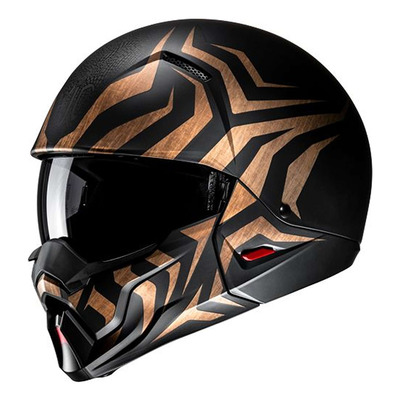 Casque jet HJC i20 Thorn MC9SF noir/or mat