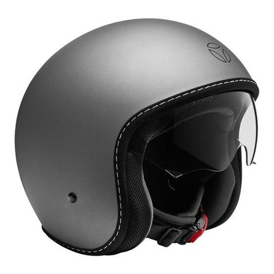 Casque jet Momo Design Eagle pure gris/noir mat