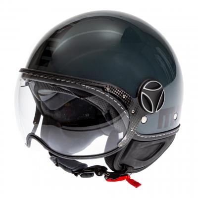 Casque jet Momo Design FGTR Evo noir brillant
