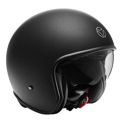 Casque jet Momo Design Zero pure noir/argent