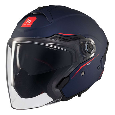 Casque jet MT Helmets Cosmo SV Solid matt blue