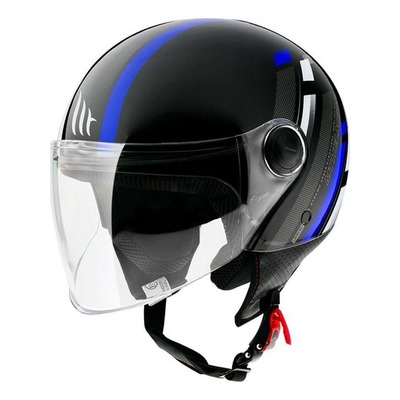 Casque jet MT Helmets Street Scope noir/bleu