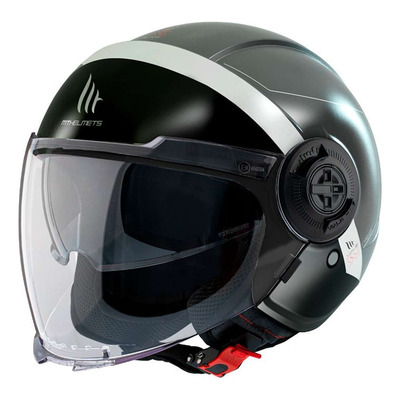 Casque jet MT Helmets Viale SV 68 gris mat