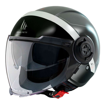 Casque jet MT Helmets Viale SV S 68 Unit D2 gris mat
