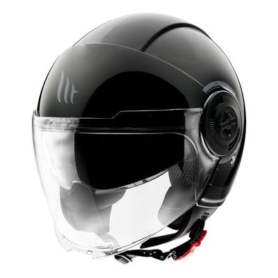 Casque jet MT Helmets Viale SV uni noir ECE 22.06