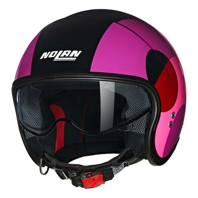 Casque jet Nolan N21 06 Bicromo 346 noir/violet/rouge