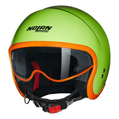 Casque jet Nolan N21 06 Ocio 344 verde impulso/orange brillant