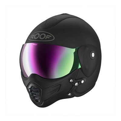 Casque jet Roof RO9 Roadster Iron black mat/quartz