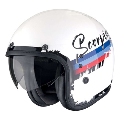 Casque jet Scorpion Belfast Evo Adonis white/red/blue