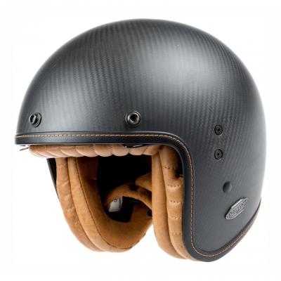 Casque jet Scorpion Belfast Luxe Carbon noir mat