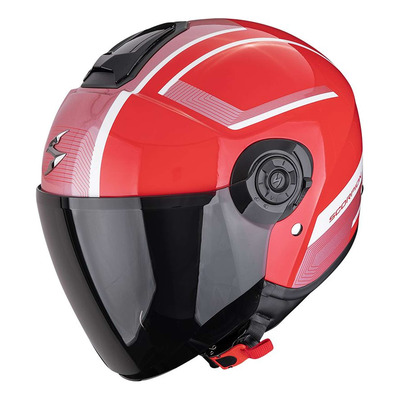 Casque jet Scorpion Exo-City II Cosmos rouge/argent