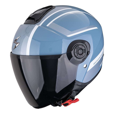 Casque jet Scorpion Exo-City II Cosmos noir/blanc métal