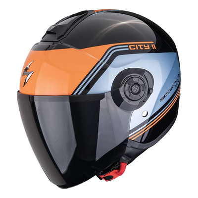 Casque jet Scorpion Exo-City II Vita noir/bleu/orange