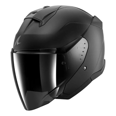 Casque jet Shark Skwal Jet Dark Shadow black mat