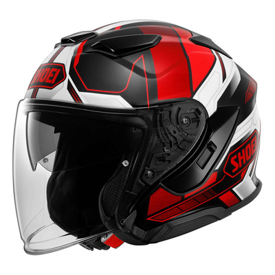 Casque jet Shoei J-Cruise 3 Whizzy TC-1 noir/rouge/blanc