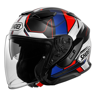 Casque jet Shoei J-Cruise 3 Whizzy TC-10 noir/bleu/rouge