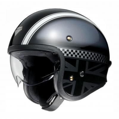 Casque jet Shoei J.O Hawker gris/noir