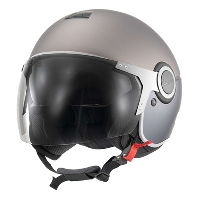 Casque jet Vespa Visor Jet Argentario HQ gris mat