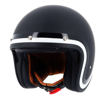 Casque jet Von Dutch x Helstons Long Way noir/blanc/noir