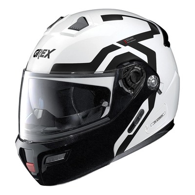 Casque modulable Grex G9.1 Evolve N-Com Crossroad Métal blanc