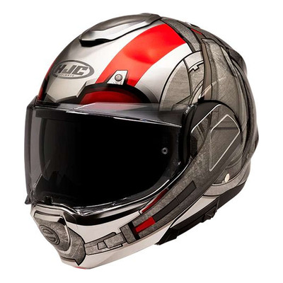 Casque modulable HJC F100 Ant-Man Marvel MC1 noir/gris/rouge brillant