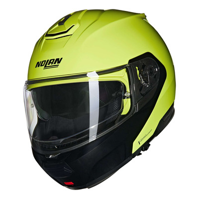 Casque modulable Nolan N100-6 Mivedi 329 verde impulso/noir brillant