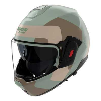 Casque modulable Nolan N120-1 Omocromo 352 vert/marron/beige