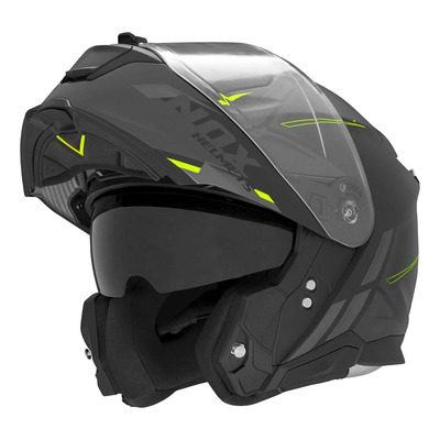 Casque modulable Nox N967 Synchro noir mat/jaune