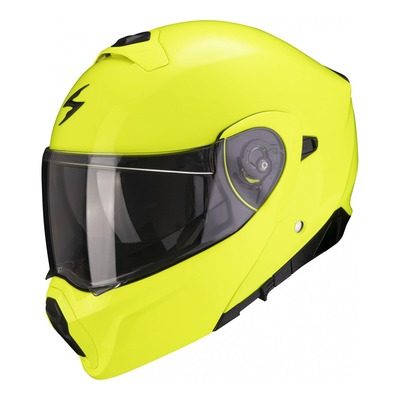 Casque modulable Scorpion EXO-930 Solid jaune fluo