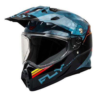 Casque Trail/Adventure Fly Racing Trekker Krypyek Conceal slate/noir/rouge