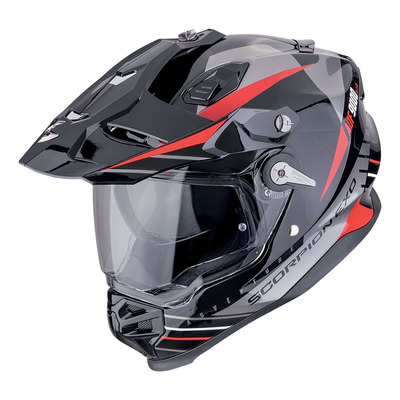 Casque Trail/Adventure Scorpion ADF-9000 Air Feat black/silver/red