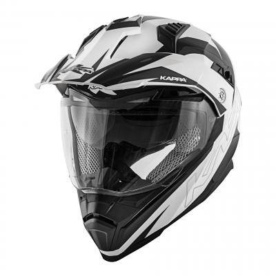 Casque trail Kappa KV30 Enduro Flash blanc/noir