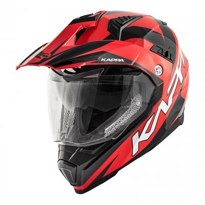 Casque trail Kappa KV30 Enduro Flash rouge/noir