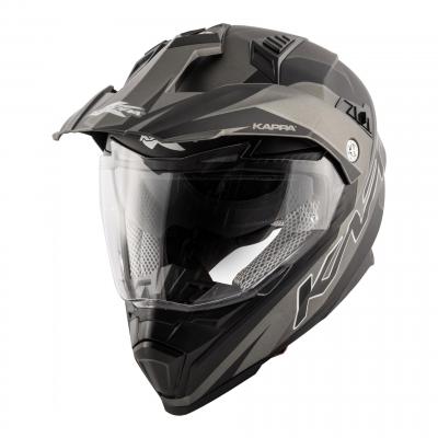 Casque trail Kappa KV30 Enduro Flash titanium mat/noir