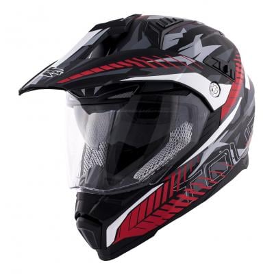 Casque trail Kappa KV30 Enduro noir/rouge